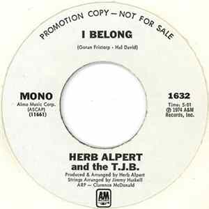 Herb Alpert & The Tijuana Brass - I Belong FLAC album