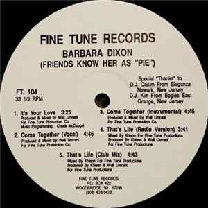 Barbara Dixon - Friends Know Her As "Pie" FLAC album