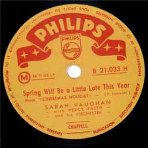 Sarah Vaughan With Percy Faith And His Orchestra - Spring Will Be A Little Late This Year / A Blues Serenade FLAC album