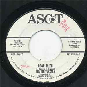 The Universals - Dear Ruth / Gotta Little Girl FLAC album