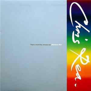 Chris Rea - That's What They Always Say (Rainbow Mix) FLAC album