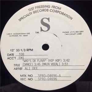 Ali Dee - Who's Da Flava FLAC album