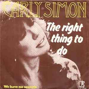 Carly Simon - The Right Thing To Do FLAC album