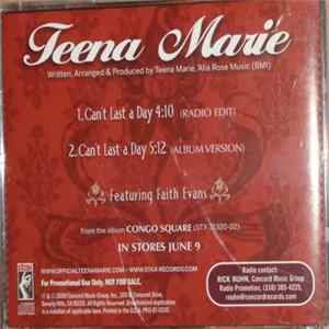 Teena Marie Featuring Faith Evans - Can't Last A Day FLAC album