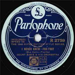Count Basie & His Orchestra - I Never Knew / Tickle Toe FLAC album
