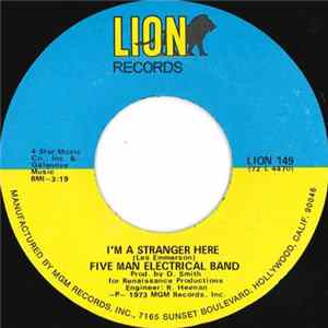 Five Man Electrical Band - I'm A Stranger Here FLAC album