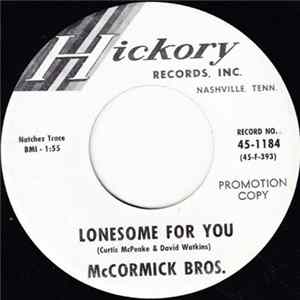 McCormick Bros. - Lonesome For You / Banjo Twist FLAC album