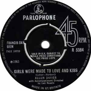 Allun Davies - Girls Were Made To Love And Kiss FLAC album