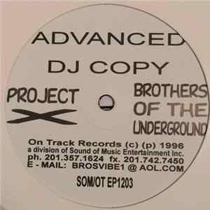 Brothers Of The Underground - Project X FLAC album