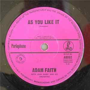 Adam Faith - As You Like It FLAC album