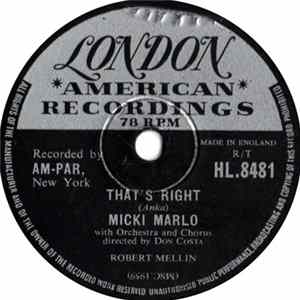Micki Marlo - That's Right / What You've Done To Me FLAC album