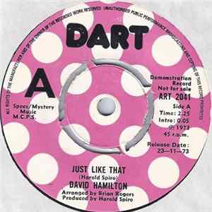 David Hamilton - Just Like That / Have You Heard The News FLAC album