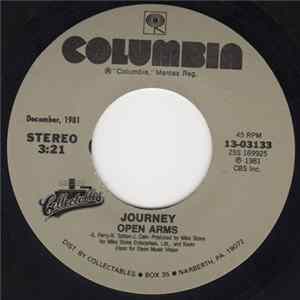 Journey - Open Arms / The Party's Over (Hopelessly In Love) FLAC album