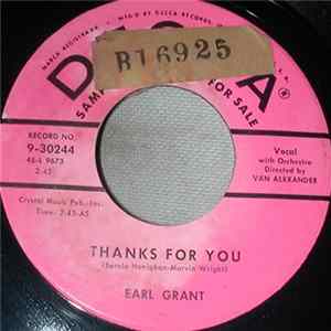 Earl Grant - Thanks For You FLAC album