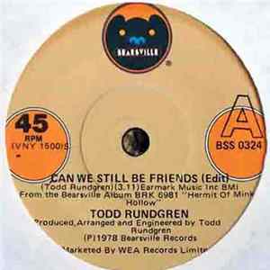 Todd Rundgren - Can We Still Be Friends FLAC album