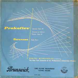 Prokofieff / Swanson / The New York Ensemble Of The Philharmonic Scholarship Winners / Conductor: Dimitri Mitropoulos - Quintet, Opus 39 / Overture On Hebrew Themes / Night Music FLAC album