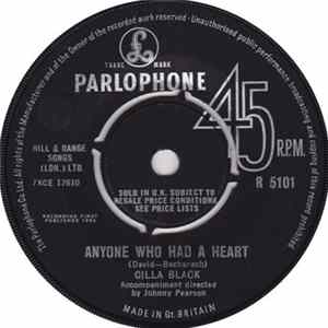 Cilla Black - Anyone Who Had A Heart FLAC album