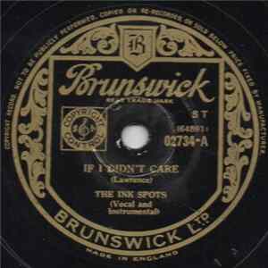 The Ink Spots - If I Didn't Care / Knock Kneed Sal FLAC album
