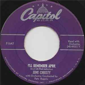 June Christy - I'll Remember April / Get Happy FLAC album