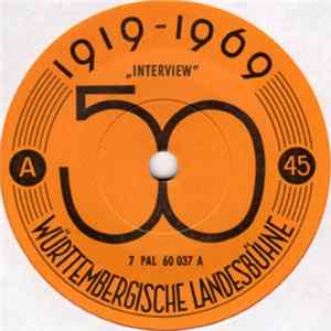 Unknown Artist - Württembergische Landesbühne 1919-1969 FLAC album