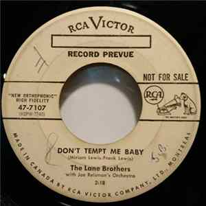 The Lane Brothers - Don't Tempt Me Baby / A Lover's Heart FLAC album