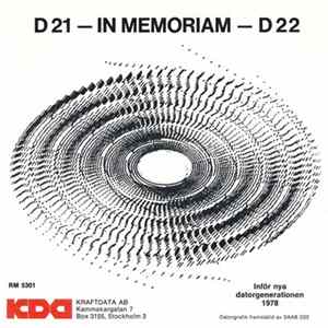 Göran Sundqvist - D21 - In Memoriam - D22 FLAC album