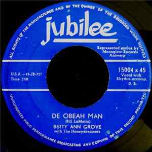 Betty Ann Grove - De Obeah Man / Pig's Knuckles And Rice FLAC album
