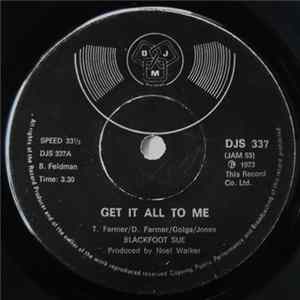 Blackfoot Sue - Get It All To Me FLAC album