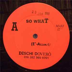 Go'Ss - So What (E'Allora) FLAC album