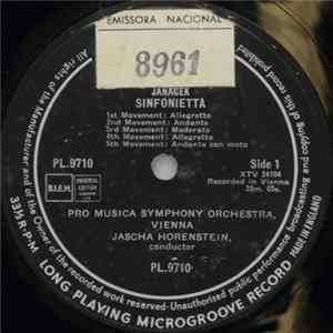 Janaček - Jascha Horenstein Conducting The Pro Musica Symphony, Vienna - Sinfonietta / Taras Bulba FLAC album
