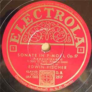 Ludwig van Beethoven, Edwin Fischer - Sonate In F-Moll Op. 57 (Appassionata) FLAC album