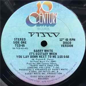 Barry White - It's Ecstasy When You Lay Down Next To Me FLAC album