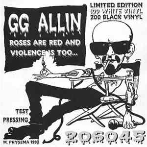 GG Allin - Roses Are Red & Violence Is Too... FLAC album