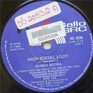 Ruben Beewa - High Social Lady / Let Me Go FLAC album