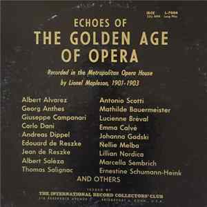 Lionel Mapleson - Echoes Of The Golden Age Of Opera FLAC album