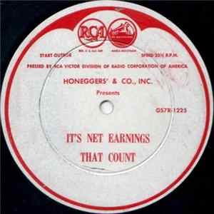 Unknown Artist - It's Net Earnings That Count FLAC album