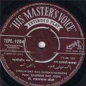 Prof. Gajananrao Joshi - Violin Solo FLAC album