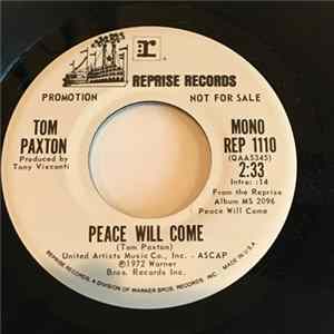Tom Paxton - Peace Will Come FLAC album