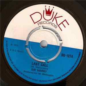 Sir Harry / Organ D - Last Call / Hot Call FLAC album