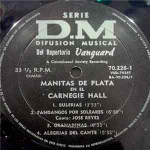 Manitas De Plata - Manitas De Plata At Carnegie Hall FLAC album