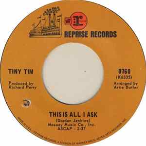 Tiny Tim - Bring Back Those Rockabye Baby Days / This Is All I Ask FLAC album