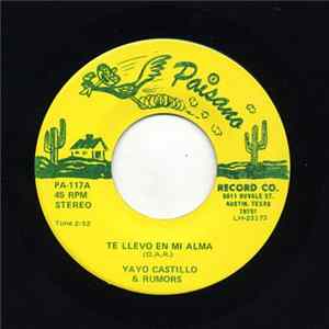 Yayo Castillo & Rumors - Te Llevo En Mi Alma / Te Parto El Alma FLAC album