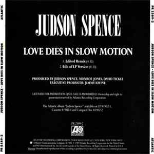 Judson Spence - Love Dies In Slow Motion FLAC album