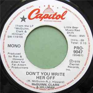 McGuinn, Clark & Hillman - Don't You Write Her Off FLAC album