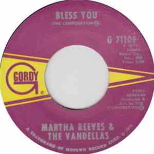 Martha Reeves & The Vandellas - Bless You FLAC album
