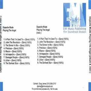 Depeche Mode - Playing The Angel + Instrumentals FLAC album