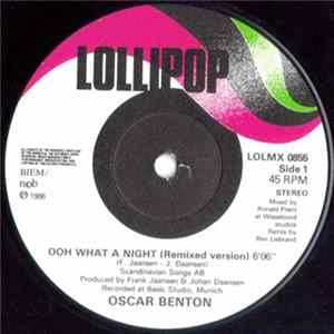 Oscar Benton - Ooh What A Night ! FLAC album