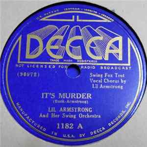 Lil Armstrong And Her Swing Orchestra - It's Murder / Just For A Thrill FLAC album