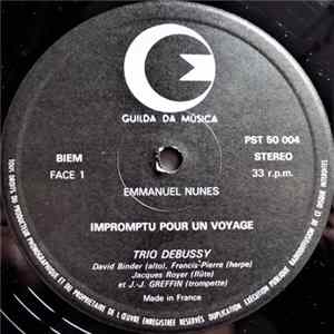 Emmanuel Nunes - Degrés / Impromptu Pour Un Voyage FLAC album