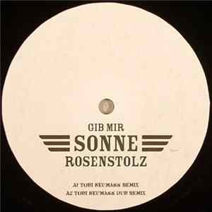Rosenstolz - Gib Mir Sonne - Tobi Neumann Remixes FLAC album
